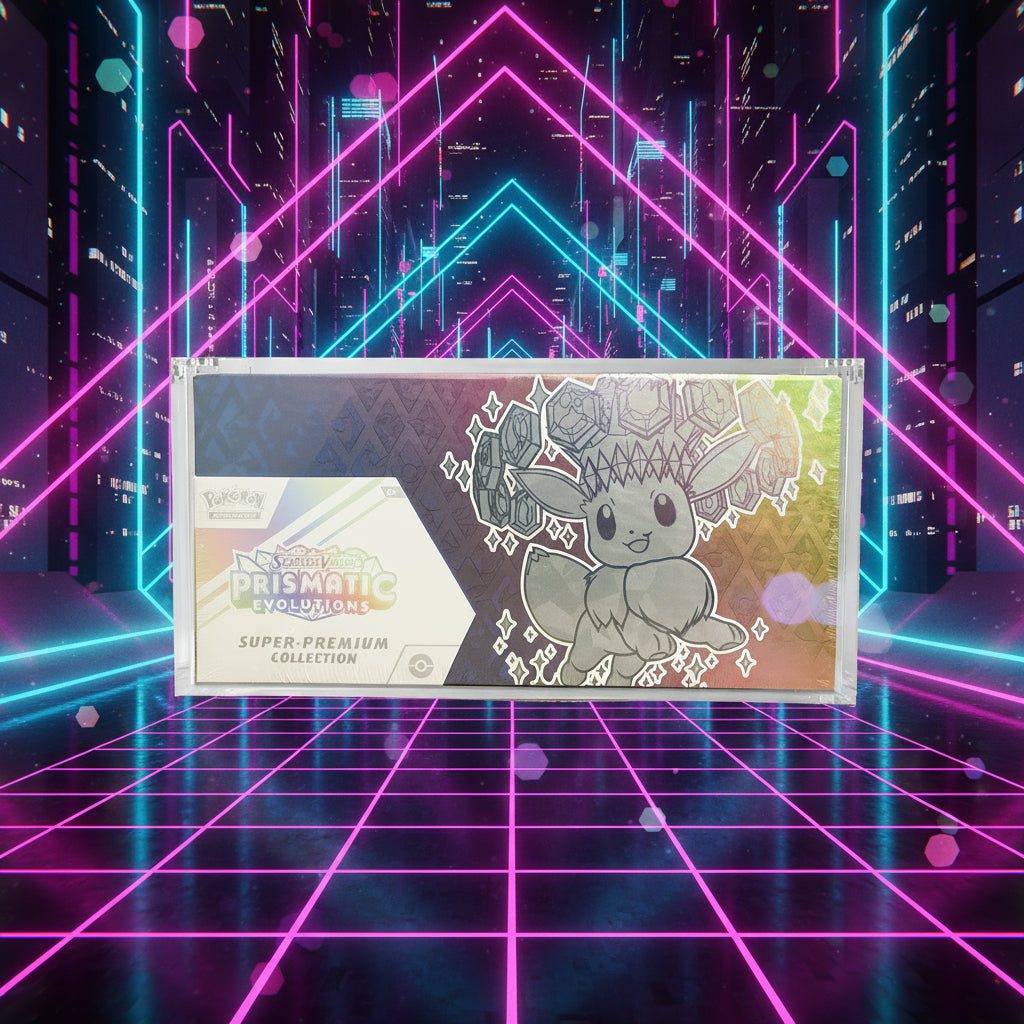 Acrylic display cases for ETBs, Booster Boxes and more