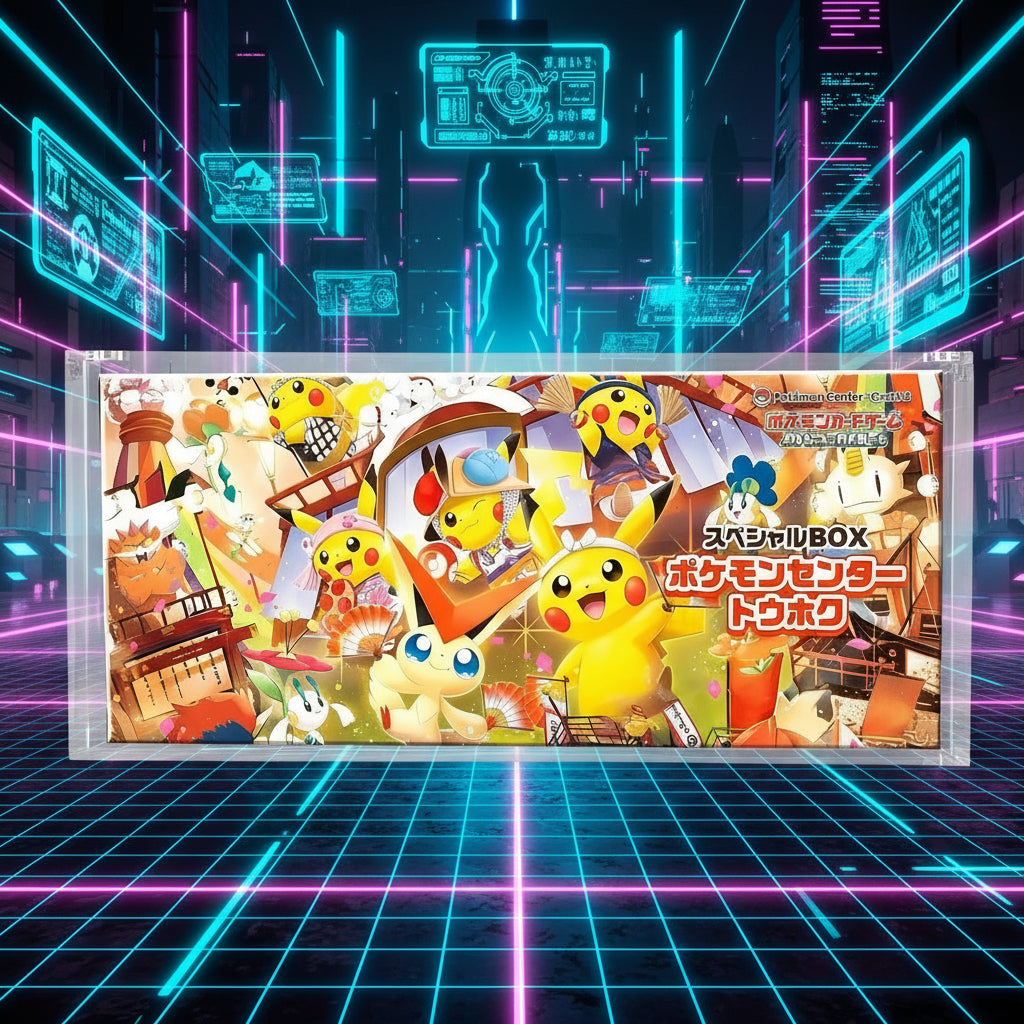 Acrylic display cases for ETBs, Booster Boxes and more